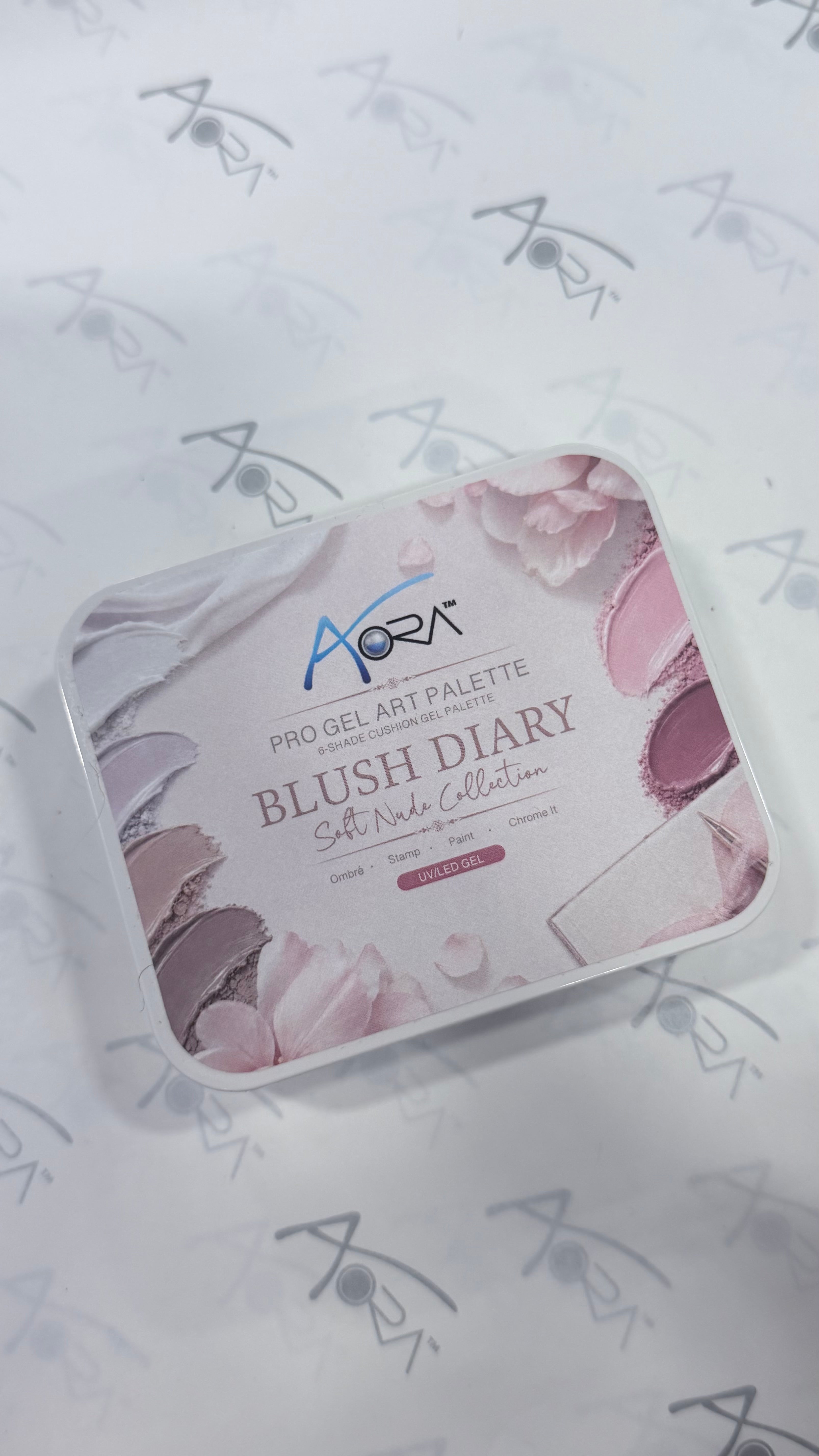 AORA Pro Gel Art Palette – 6 Shades in One