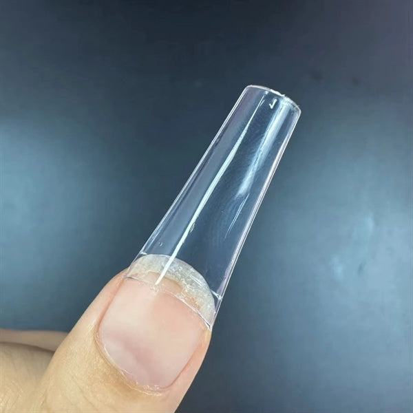 XL Coffin No C Curve (500pcs Bag) - Clear Tips