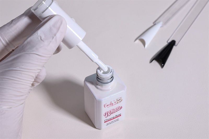 White Chrome Base Gel - 1 Step White