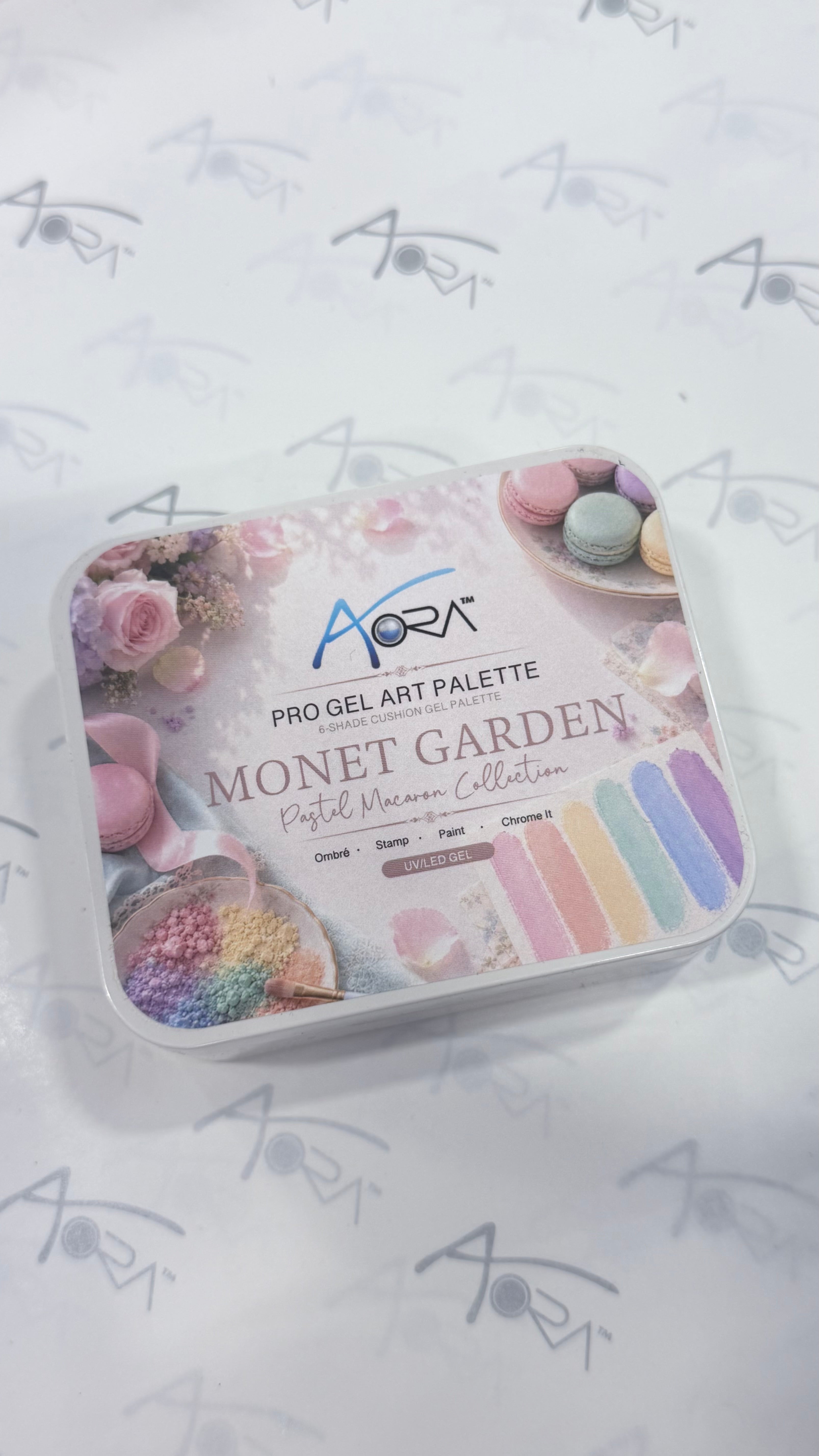 AORA Pro Gel Art Palette – 6 Shades in One