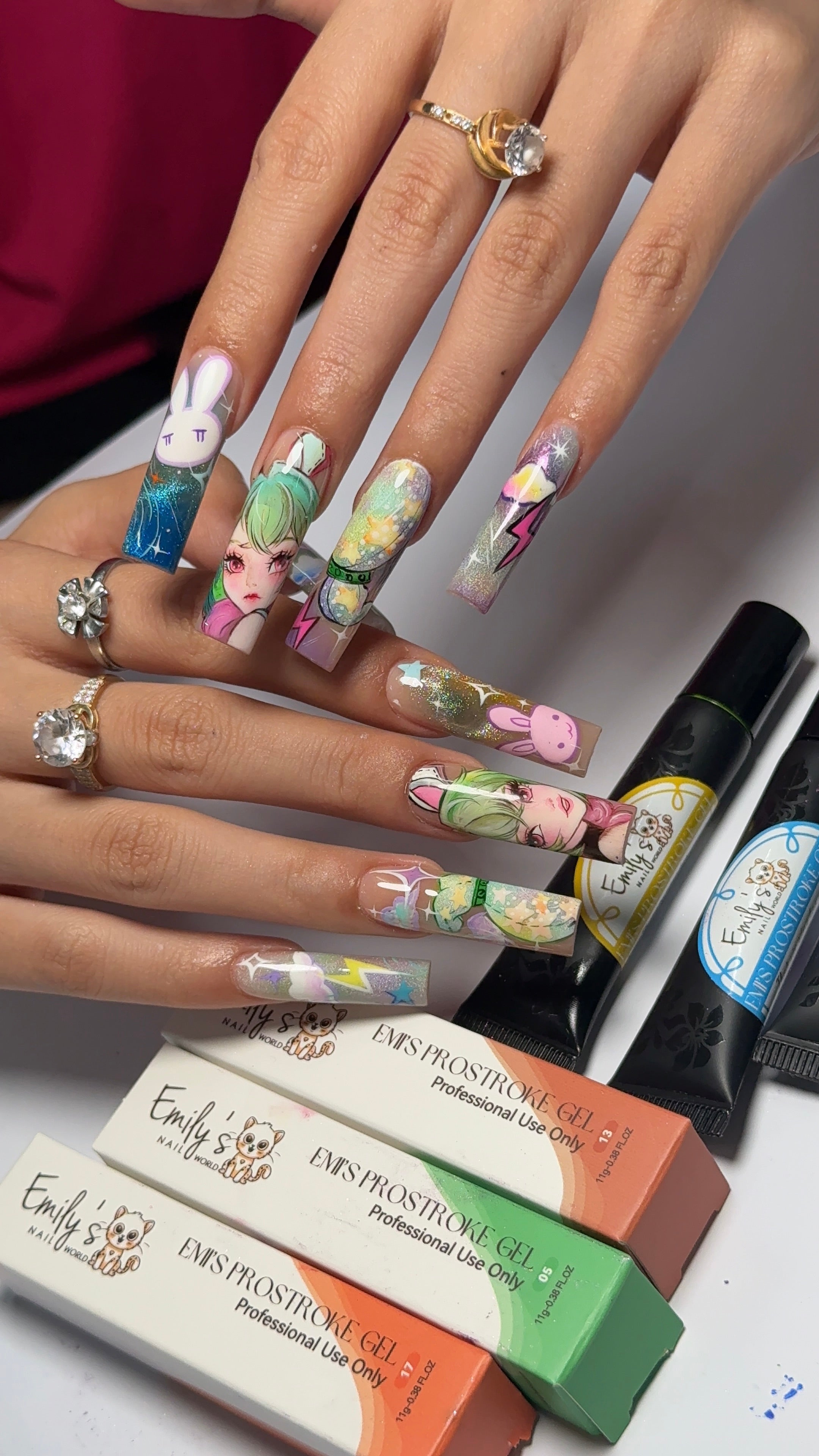 Prostroke Gel Set - 17 Colors