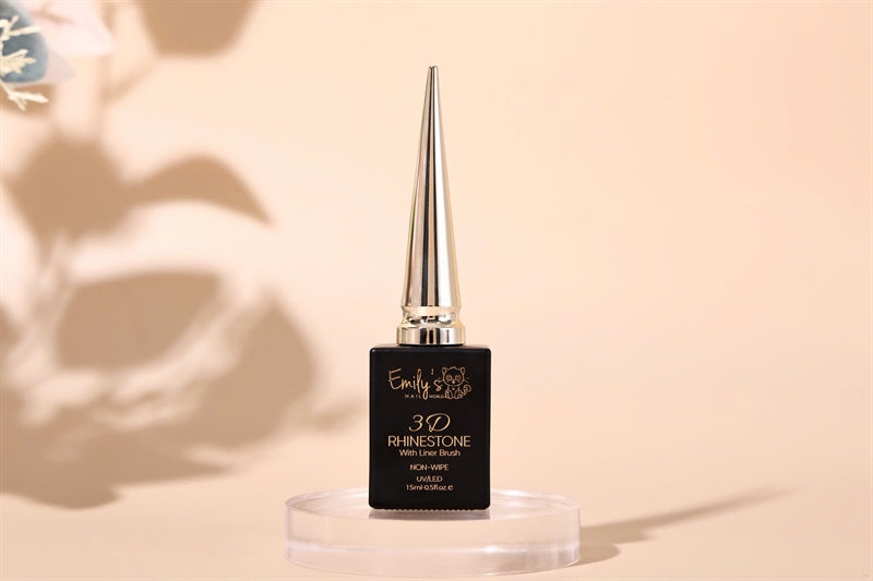 3D Rhinestone With Liner Brush (None Wipe) - 15ml