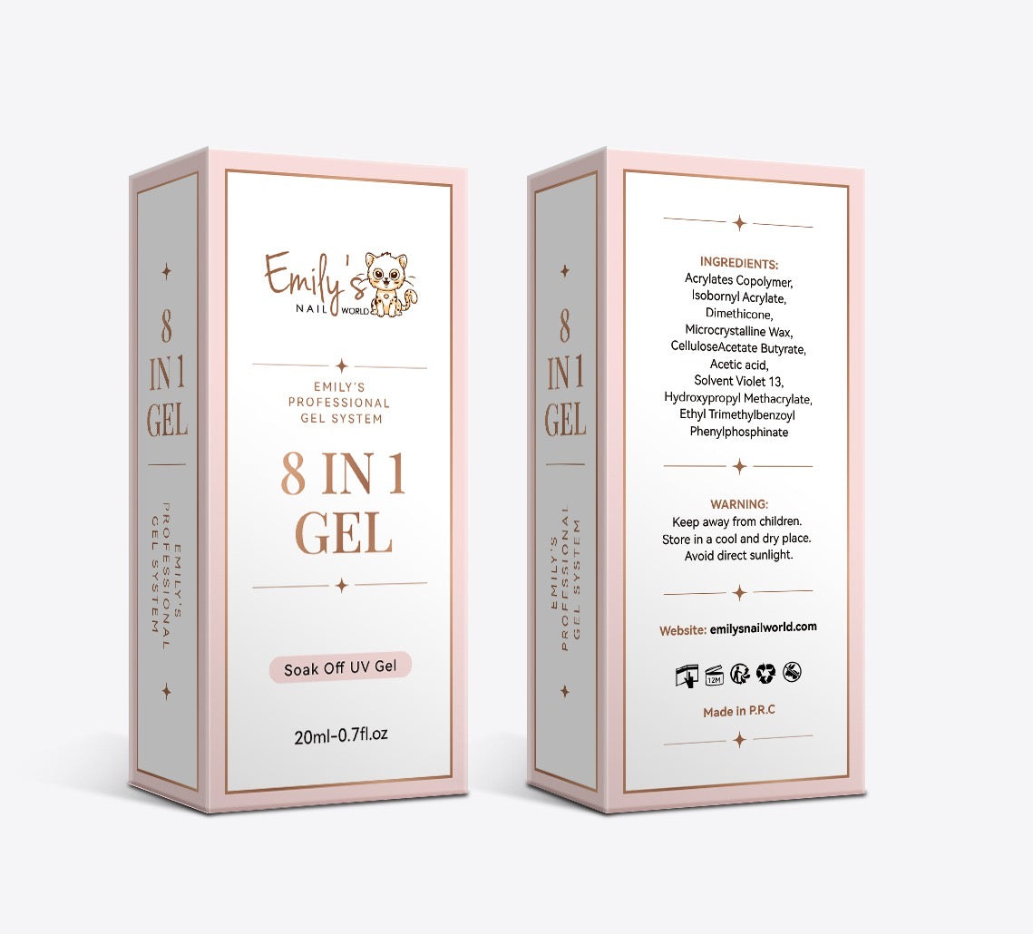 8IN1 Glue Gel (Pink Bottle) - 20ml