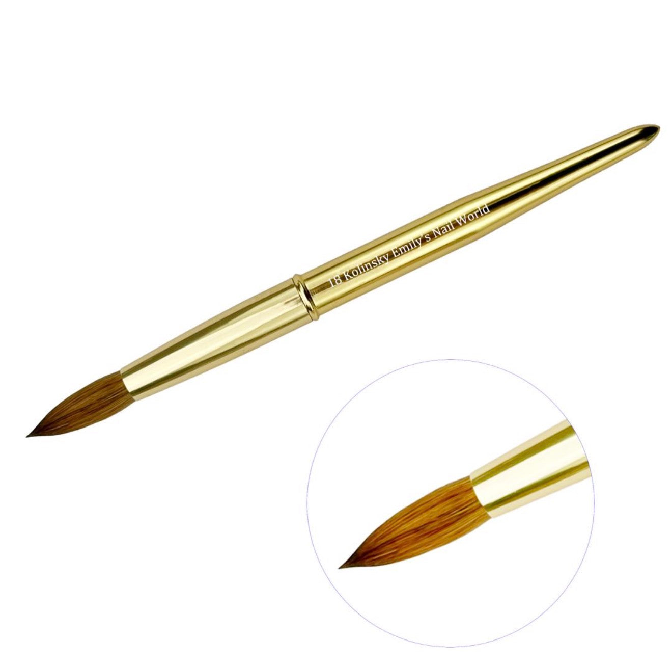 Emily's 100% Kolinsky Acrylic Brush