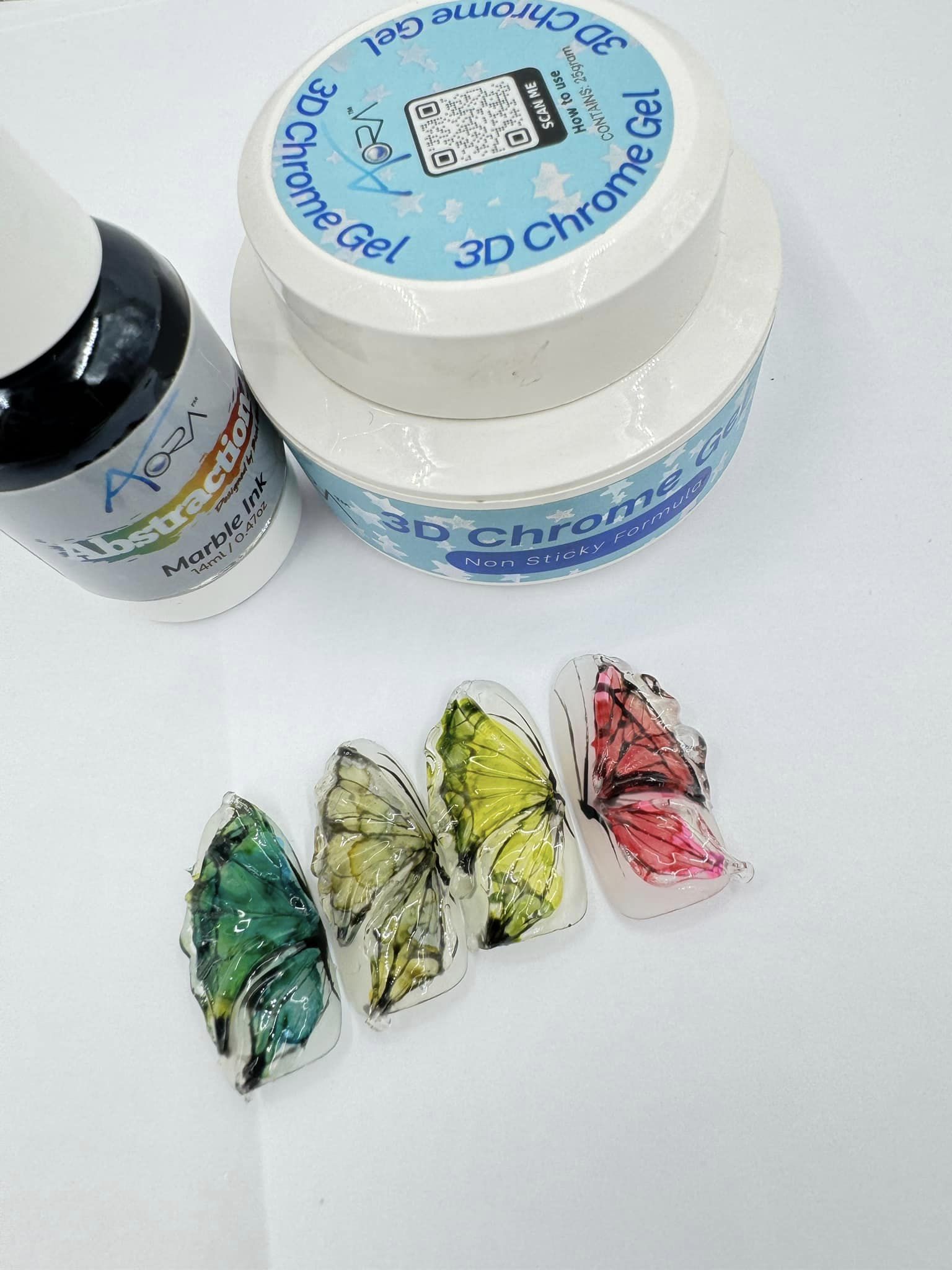 Aora 3D Chrome Gel - Non Sticky (+ set Pen 5pcs)