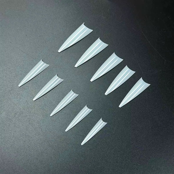 XXL Stiletto No C 10 Size 0-9 (500pcs Bag) - Natural Tips