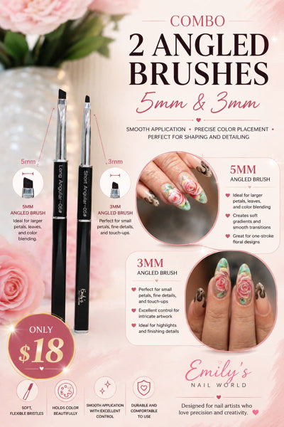Combo 2 Angled Brushes
