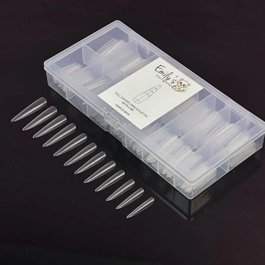 Full Cover Long Stiletto With Line (320pcs Box)