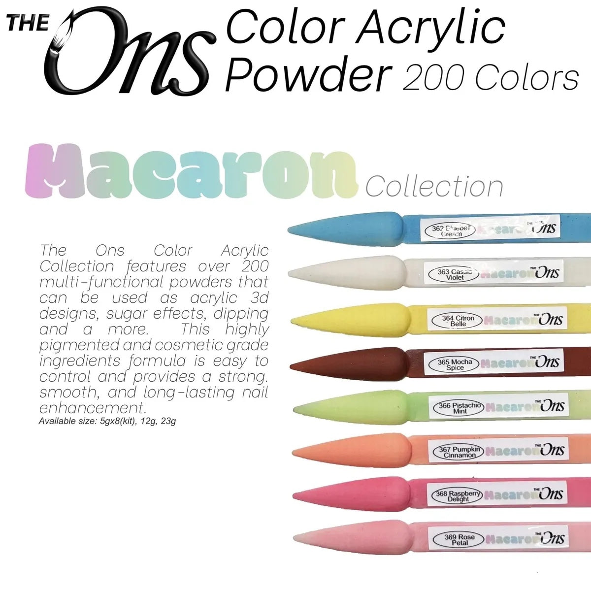 ONS 3D Powder (8 Colors/Set) - Macaron