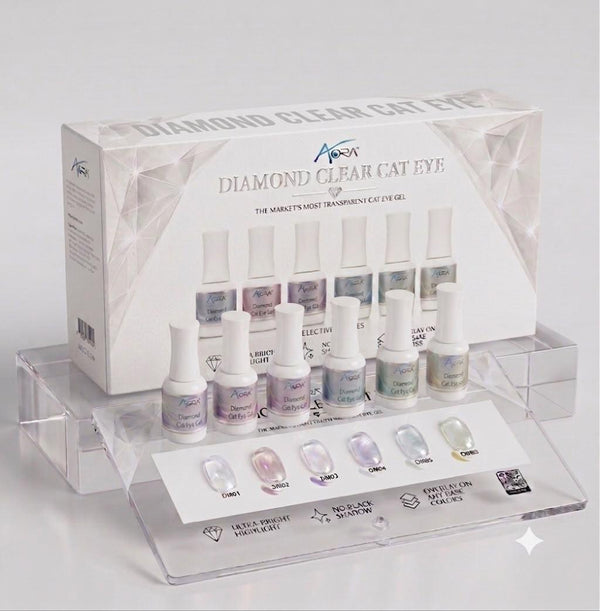 DIAMOND CLEAR CAT EYE - 6 PRECISION COLORS