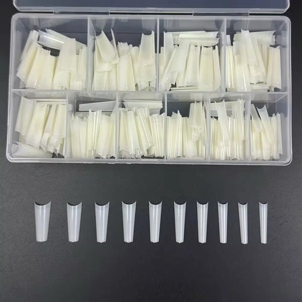 XL Coffin No C (500pcs Box) - Natural Tips