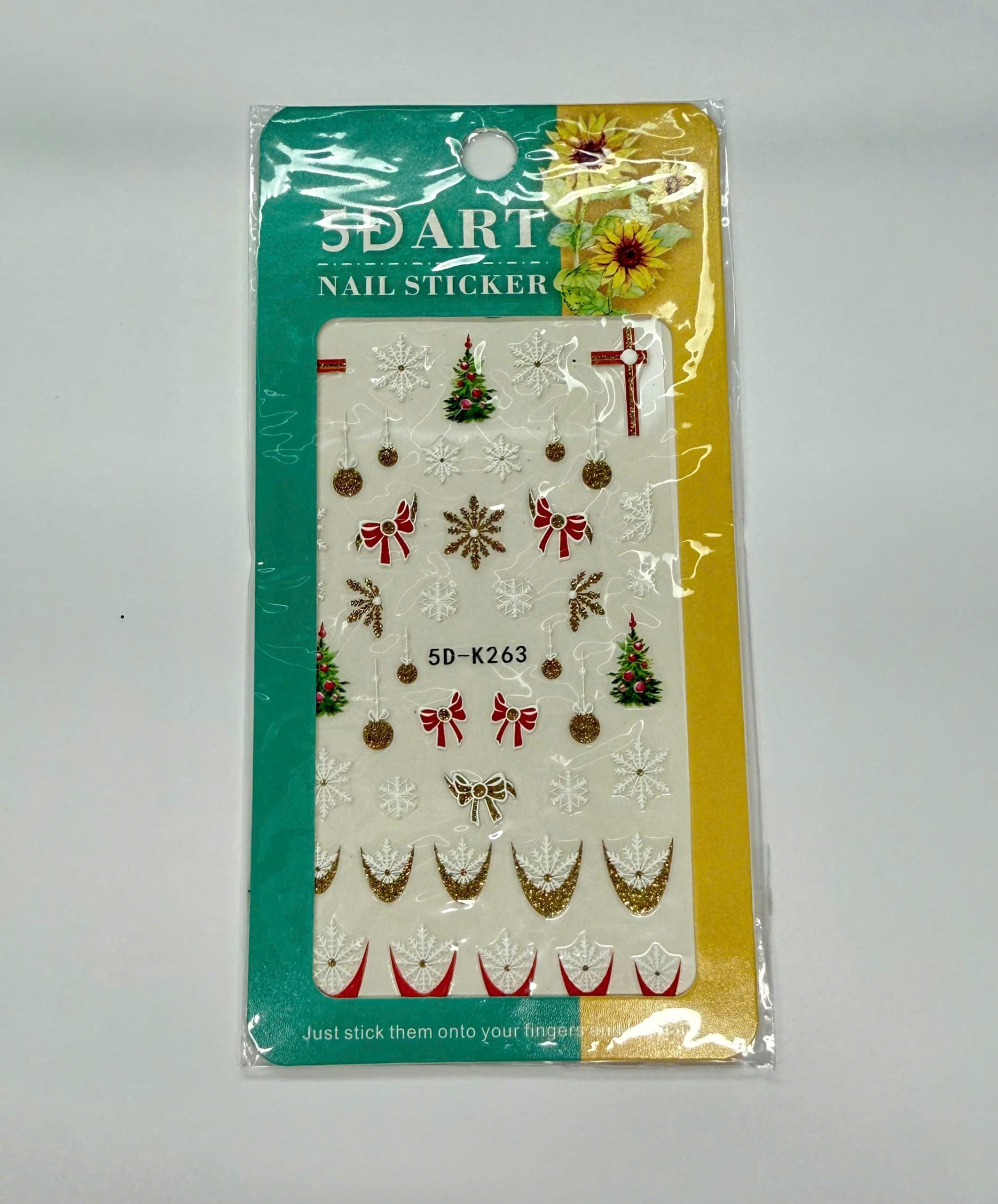 5D Christmas Nail Sticker - K263