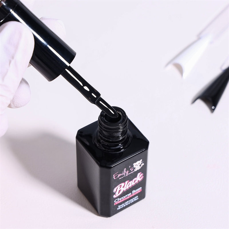 Black Chrome Base Gel - 1 Step Black