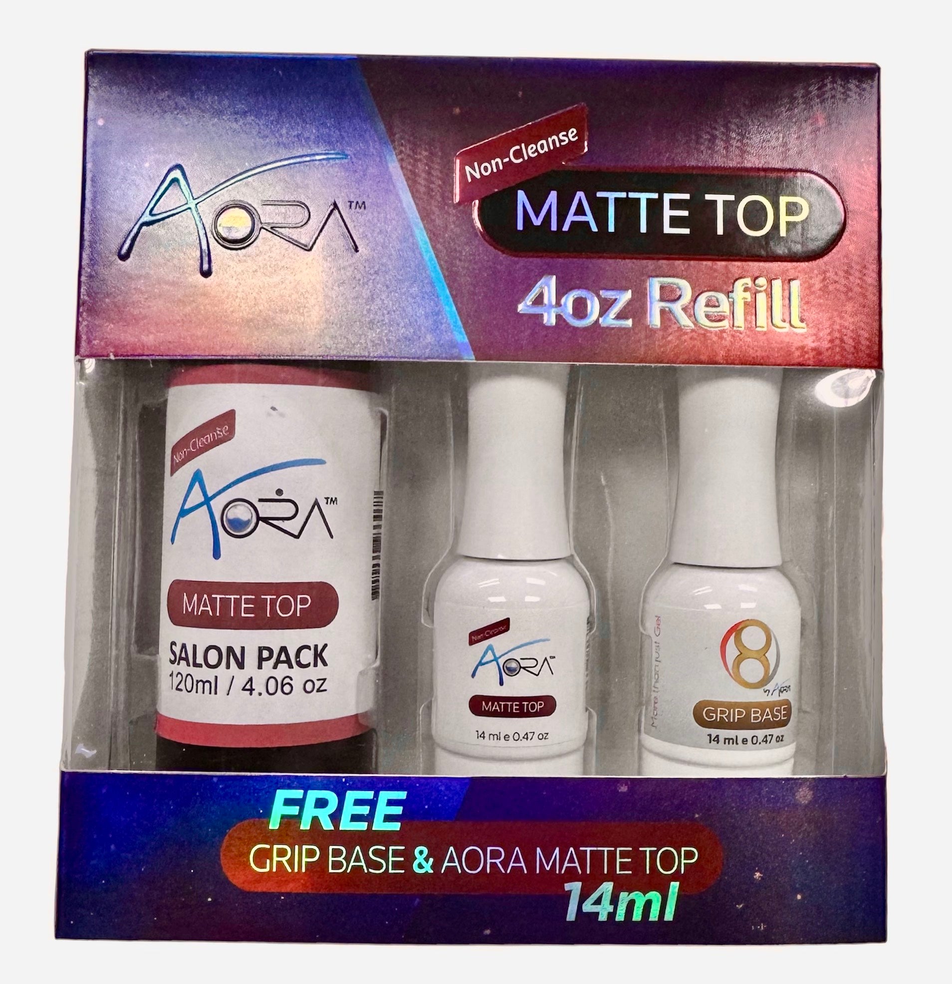 Aora Matte Top Coat – Refill 4oz