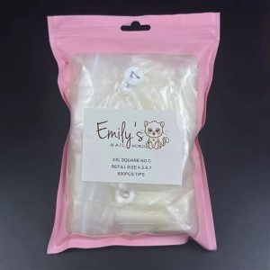 2XL Square No C Curve Tips (Refill 4567) - Natural