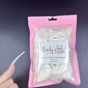 (20 Bags - Natural) XXL New Straight Tapered Square 11 Size 0-10 495pcs Tips