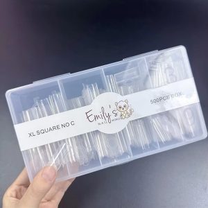 XL Square No C (500pcs Box) - Clear Tips