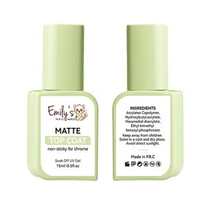 ENW Matte Top Coat 15ml (Non-sticky for Chorme)