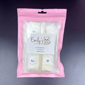 XL Square No C 10 Size 0-9 (500pcs Bag) - Natural Tips