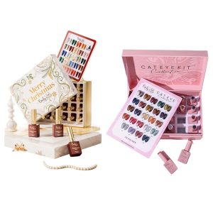Holiday Combo: 24 Christmas Gel + 24 Cat Eye Gel