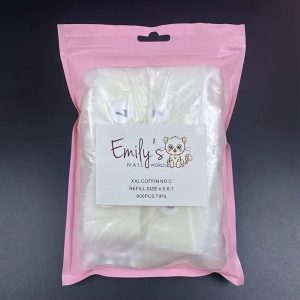XXL Coffin No C Refill Size 4567 (600pcs Bag) - Natural Tips