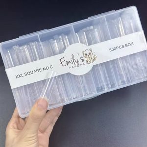 XXL Square No C (500pcs Box) - Clear Tips